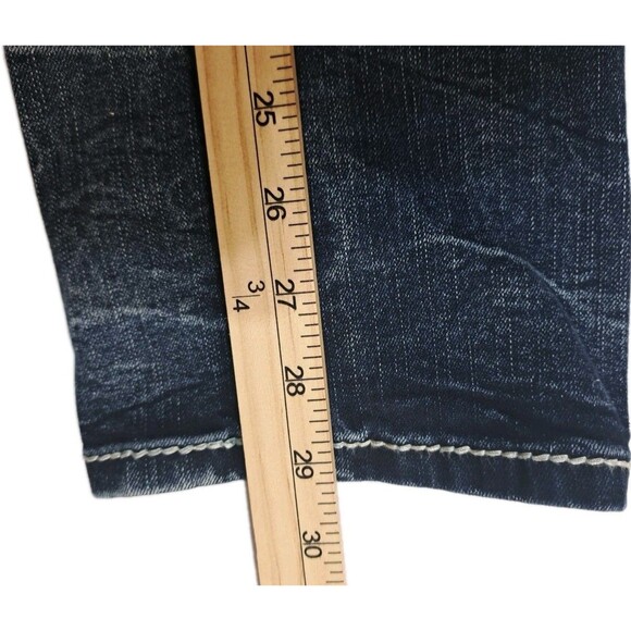 True Luck Jeans Men's 30/30 Slim Fit Classic Stretch Flap Pockets Thick Stitch - Picture 11 of 12